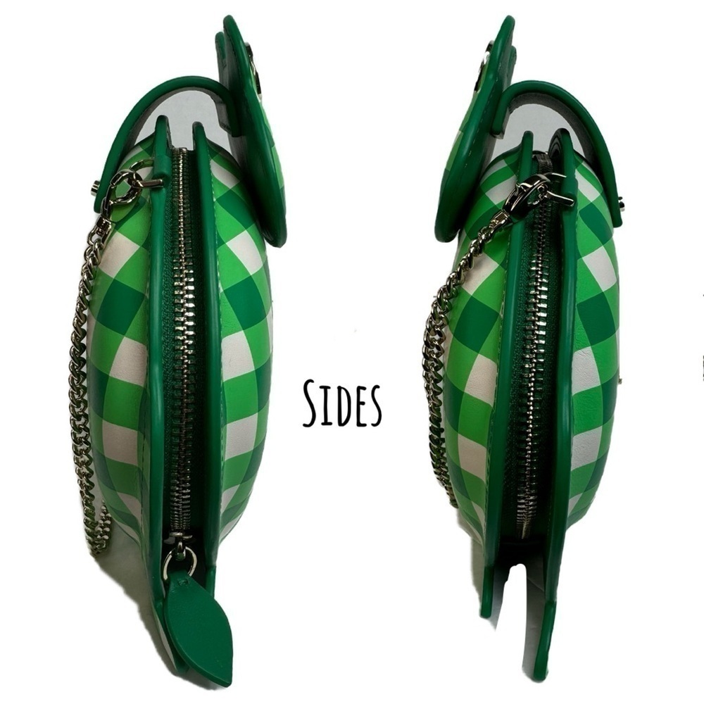 Kate Spade NY Green Gingham Hoppkins Frog Plaid Crossbody Bag NWT! - Picture 11 of 16